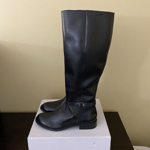 Michael Michael Kors Women's Finley Leather Mid-Calf Boots - Picture 1 of 7